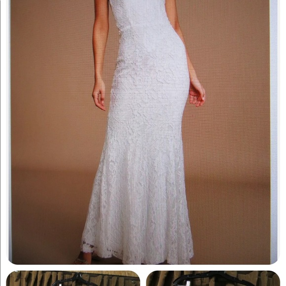 Lulus Always Be There White Lace Strapless Dress. Small - Picture 3 of 9